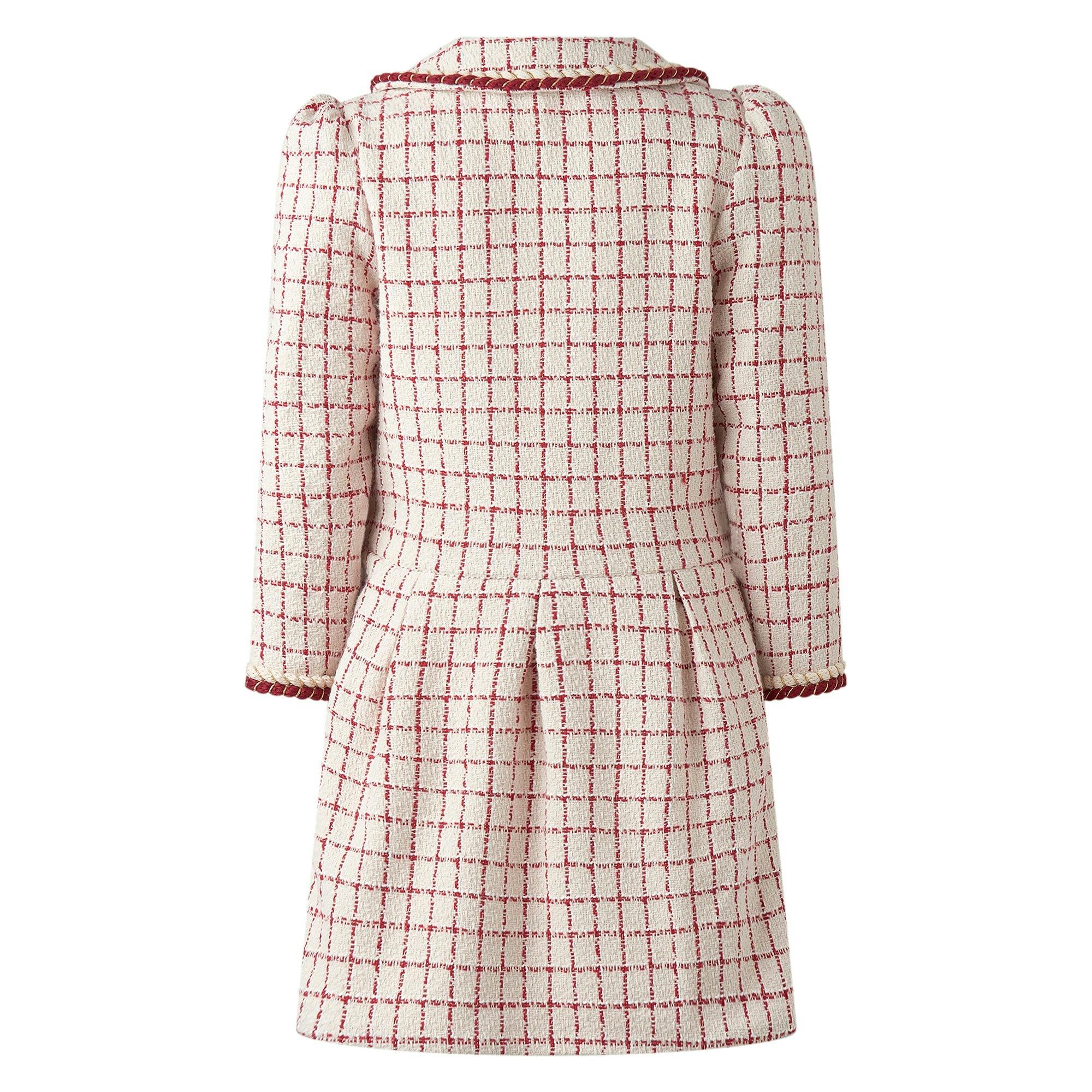 Check Tweed Dress