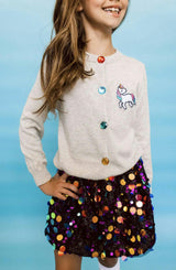 Grey Rainbow Gem Cardigan