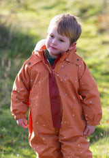 Gold Stars Recycled Waterproof Winter Suit, Gold