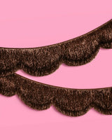 Espresso Scallop Fringe - scalloped banner