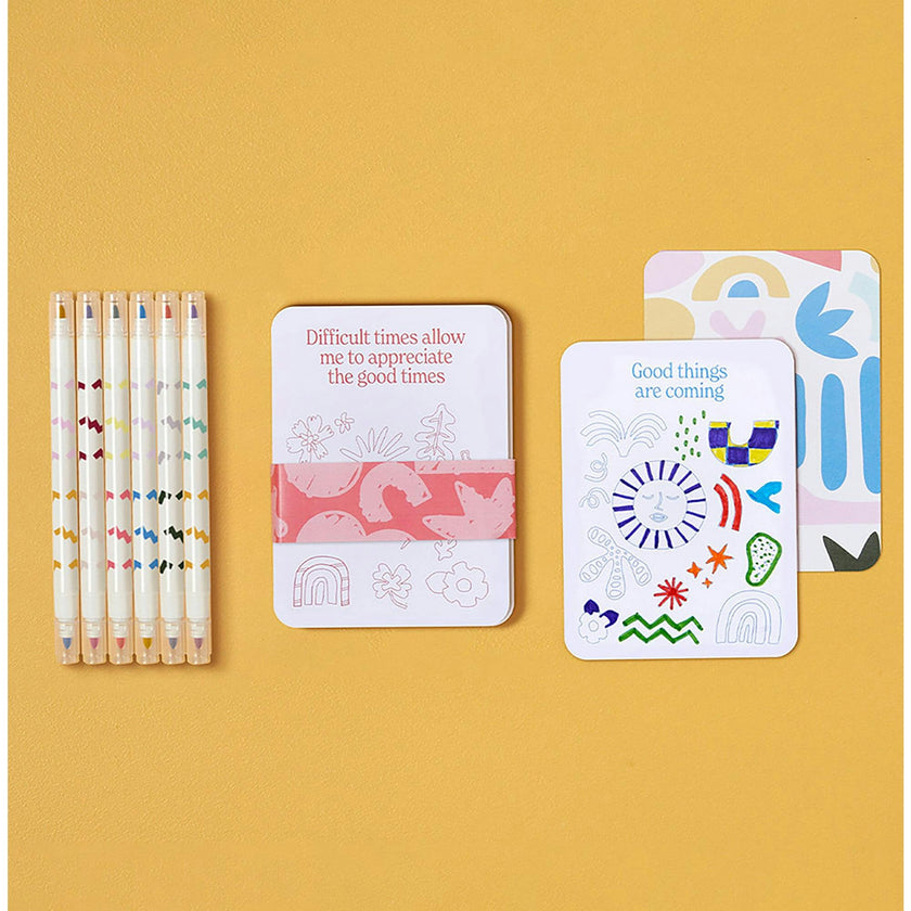 Color Your Own Affirmation Cards