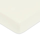 Mini Crib Sheet in GOTS Certified Organic Brushed Cotton in Ivory