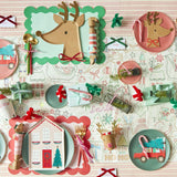 Reindeer With Raffia Bow Plates