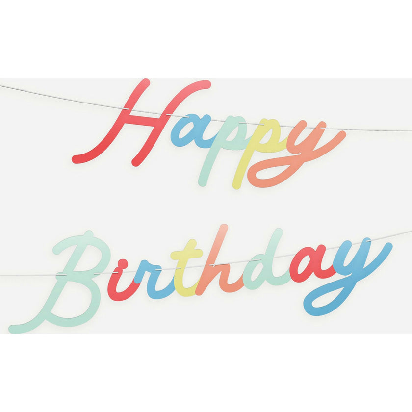 Bright Personalisable Birthday Garland Set