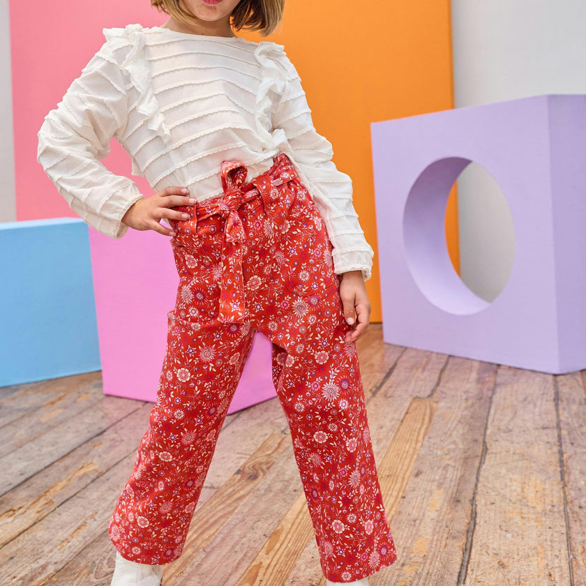 Claiborne Pant - Crimson Thistle