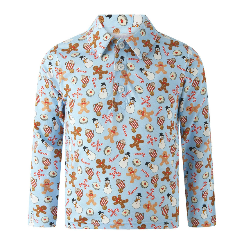 Gingerbread Jersey Polo