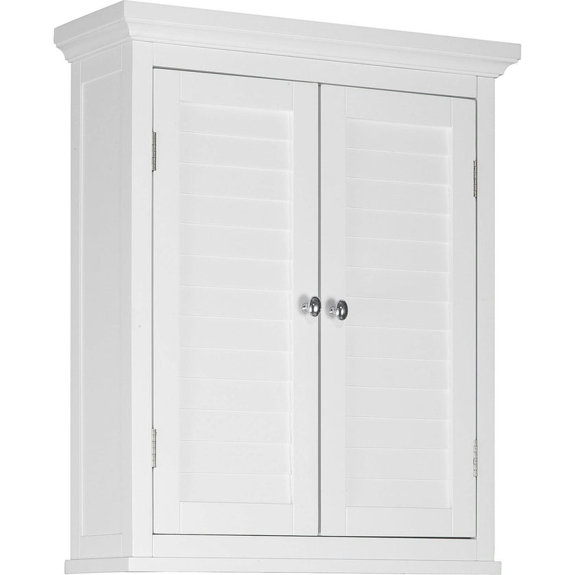 Glancy Wooden Wall Cabinet with Shutter Doors