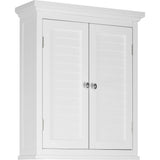 Glancy Wooden Wall Cabinet with Shutter Doors