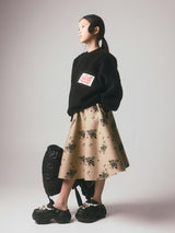 Rosa Skirt Camel & Black