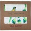 Organic Muslin Four-Layer Reversible Snug Blanket