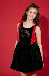 Hello Kitty® Sparkle Bow Velvet Dress