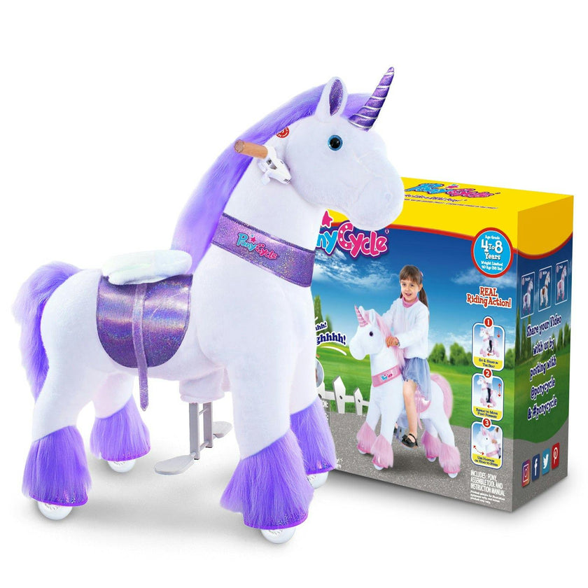 Model U® Unicorn Ride-On Toy Age 4–7 – Purple