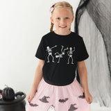 Glow In The Dark Silly Skelly Halloween Short Sleeve T-Shirt