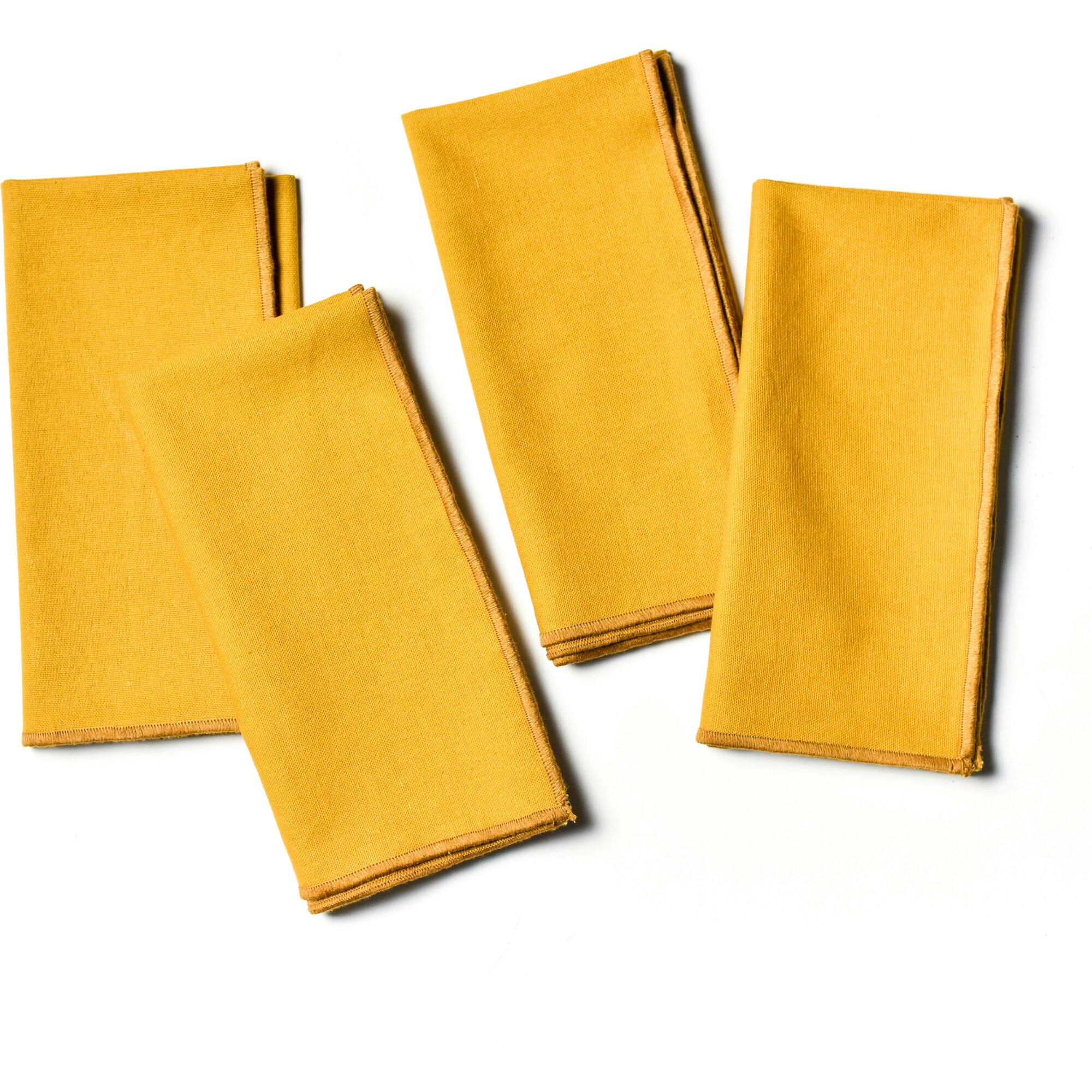 Color Block Brass Napkin
