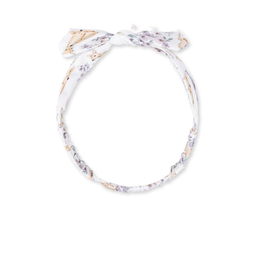 Floral Deer - Knot Headband