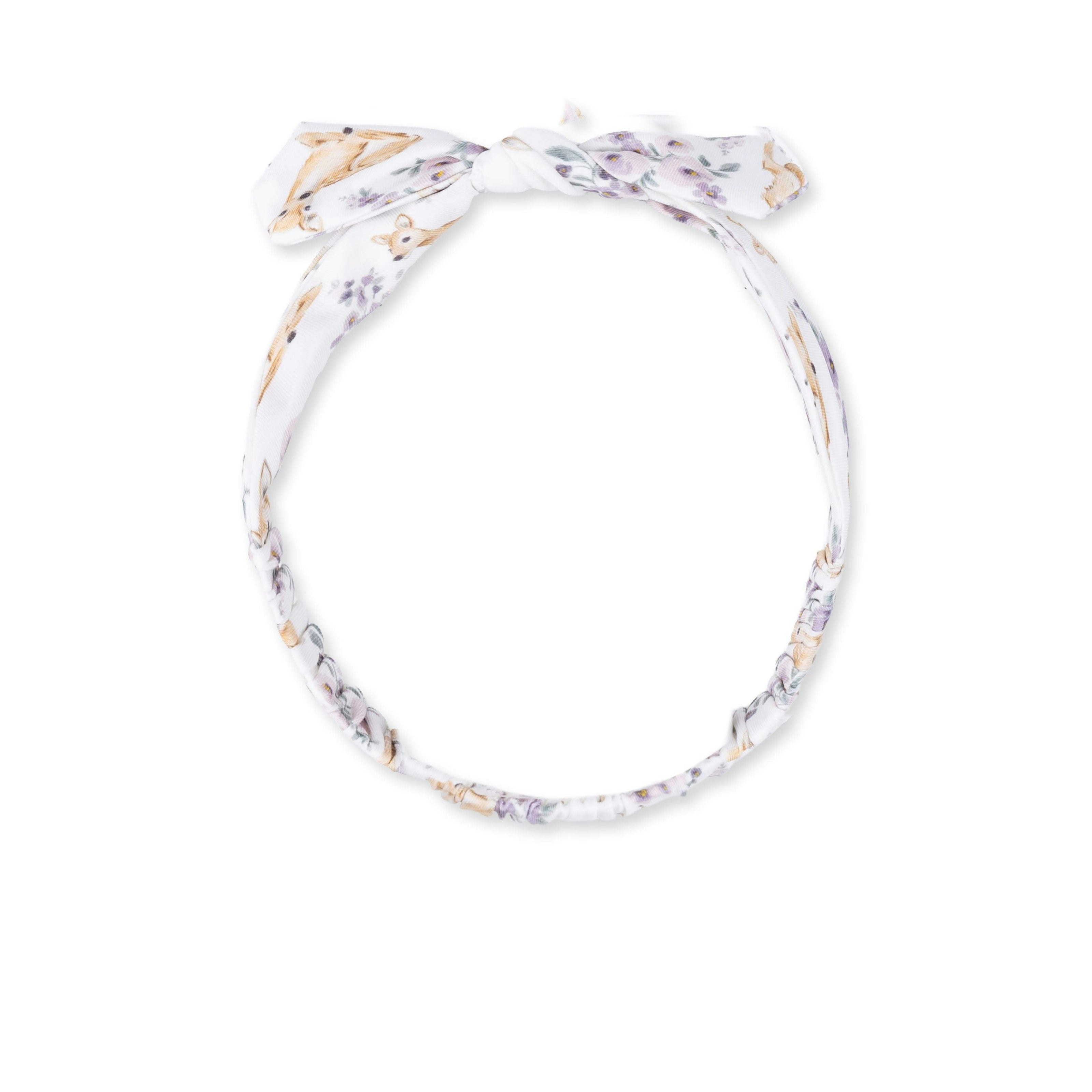 Floral Deer - Knot Headband