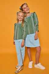 Sally Skort - Light Blue Corduroy