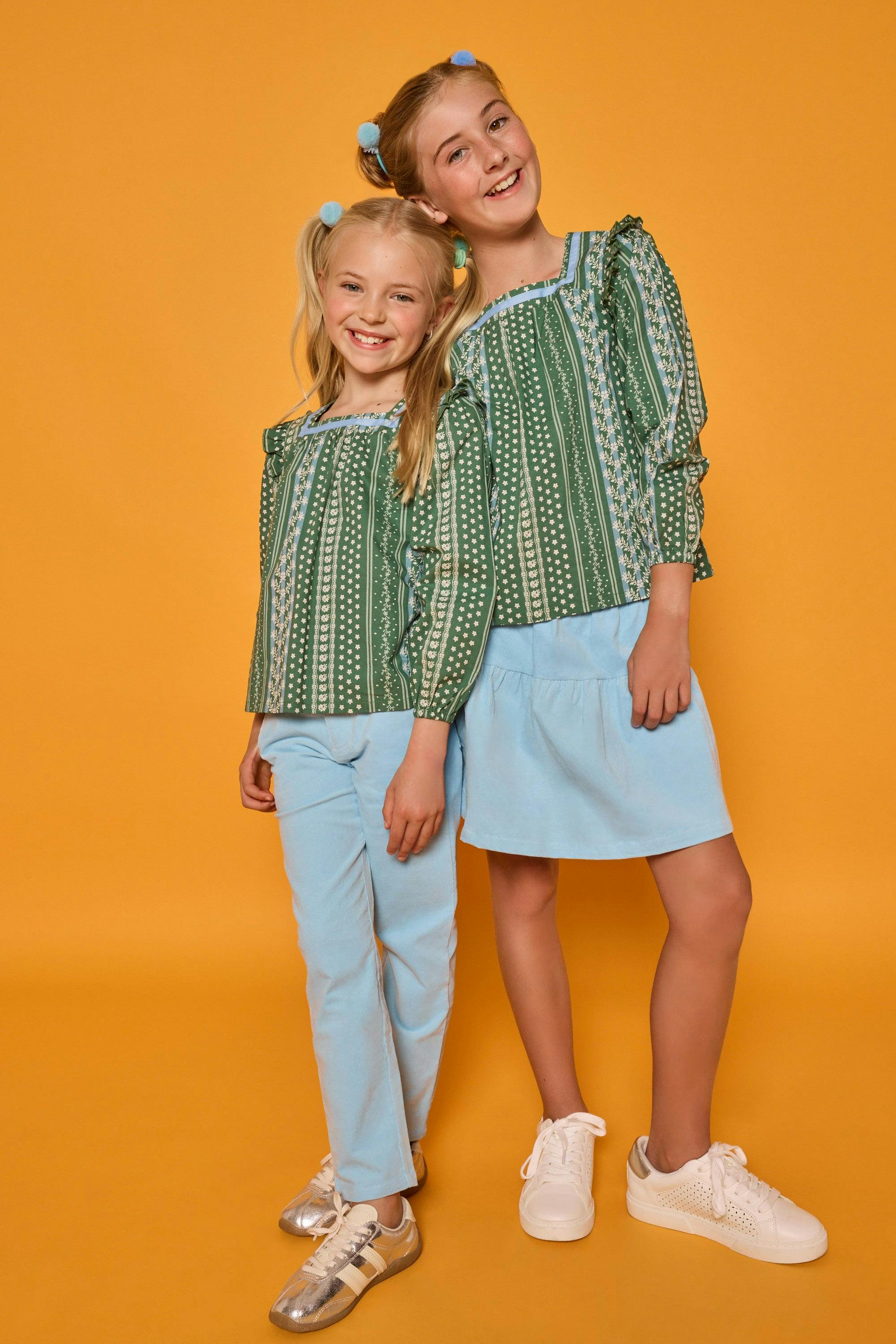 Sally Skort - Light Blue Corduroy
