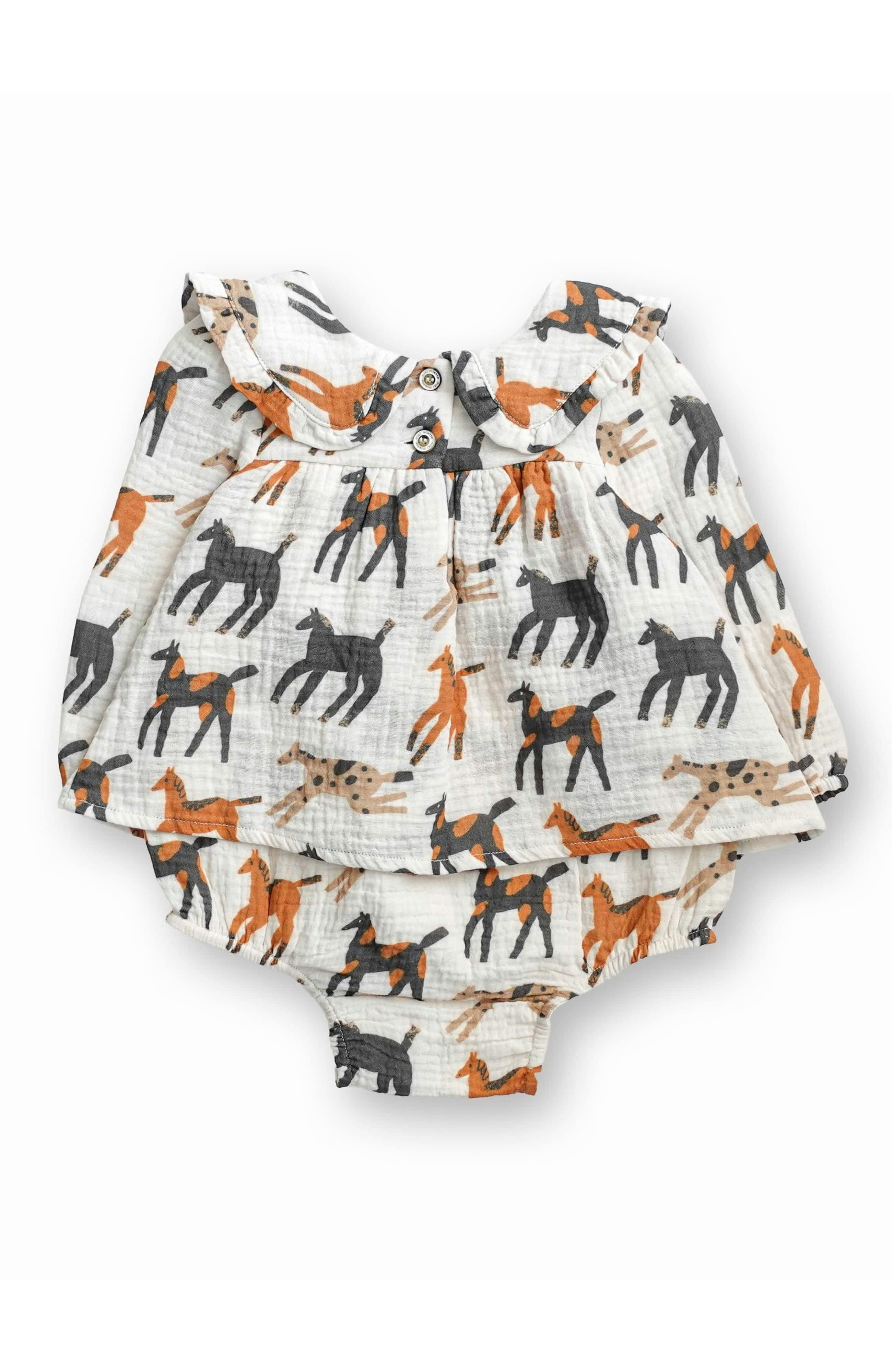Giddy-Up Lila Bubble Romper