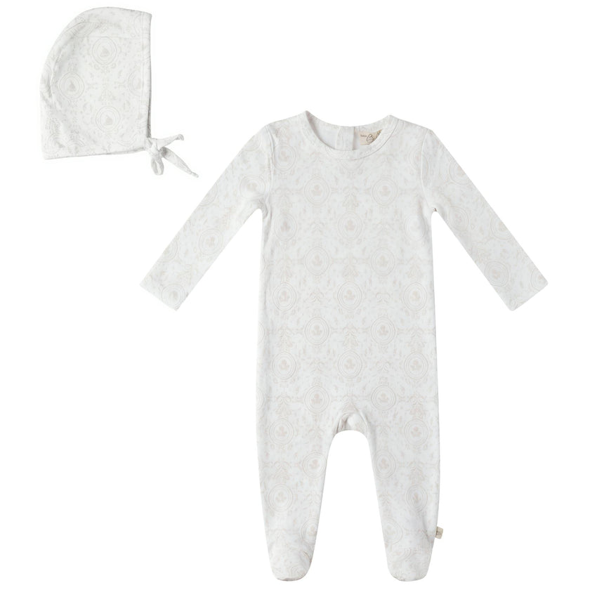 Boat/ Floral Print Onesie