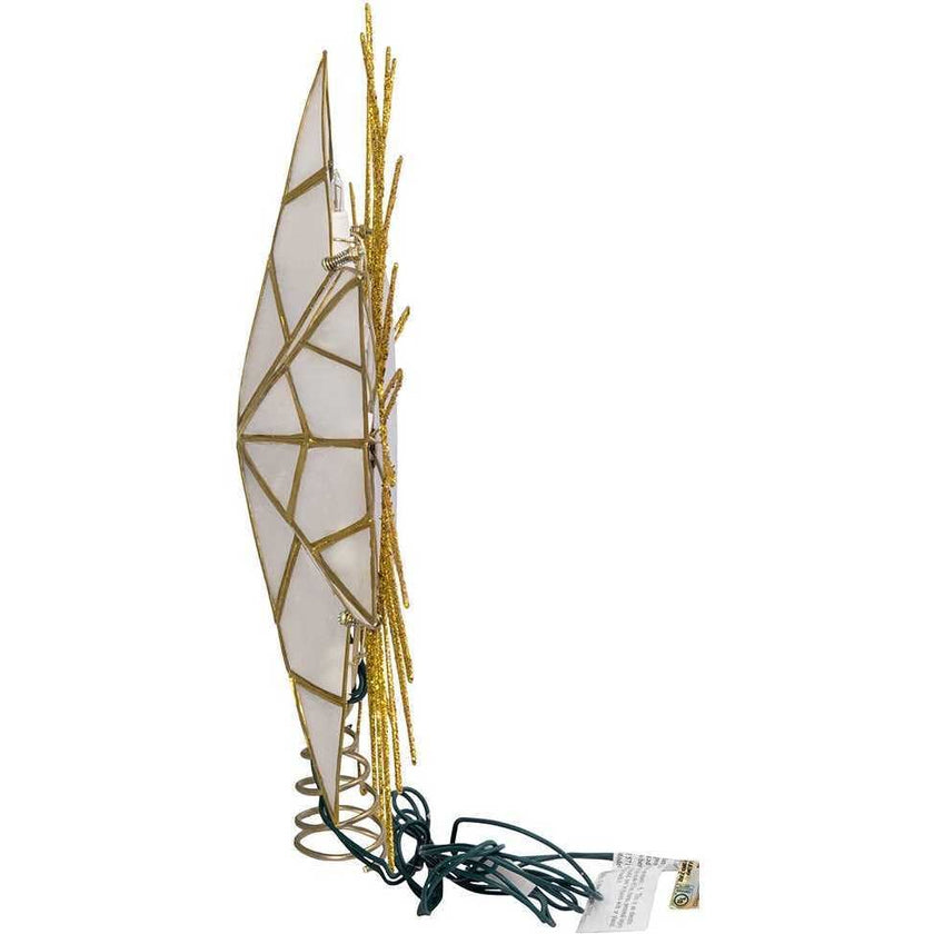 14-Inch 7-Point Natural Capiz Star Lighted Treetop