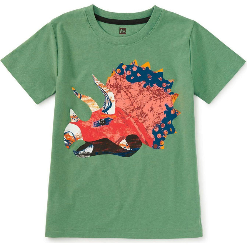 Triceratops Graphic Tee, Green