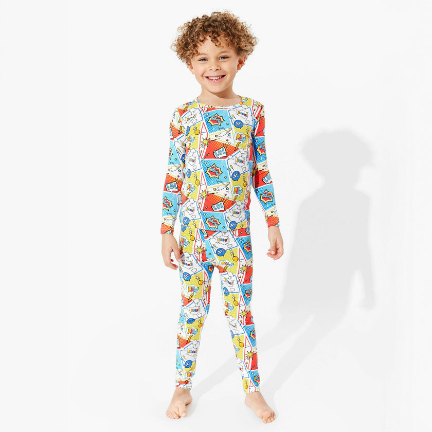 Comic Hero Bamboo Kids Pajamas