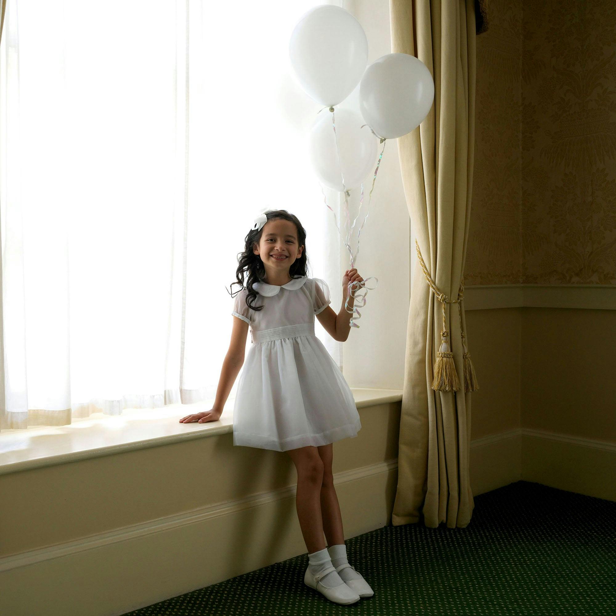 Organza Pintuck Dress