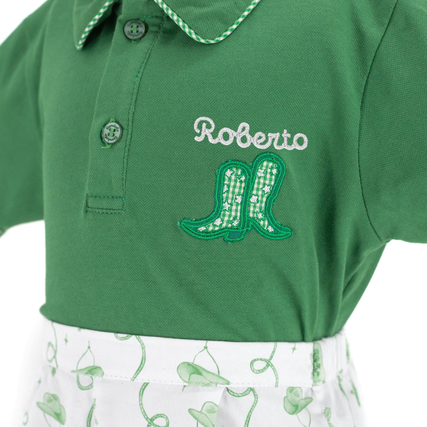 Jackson Boy Polo Set - Holly