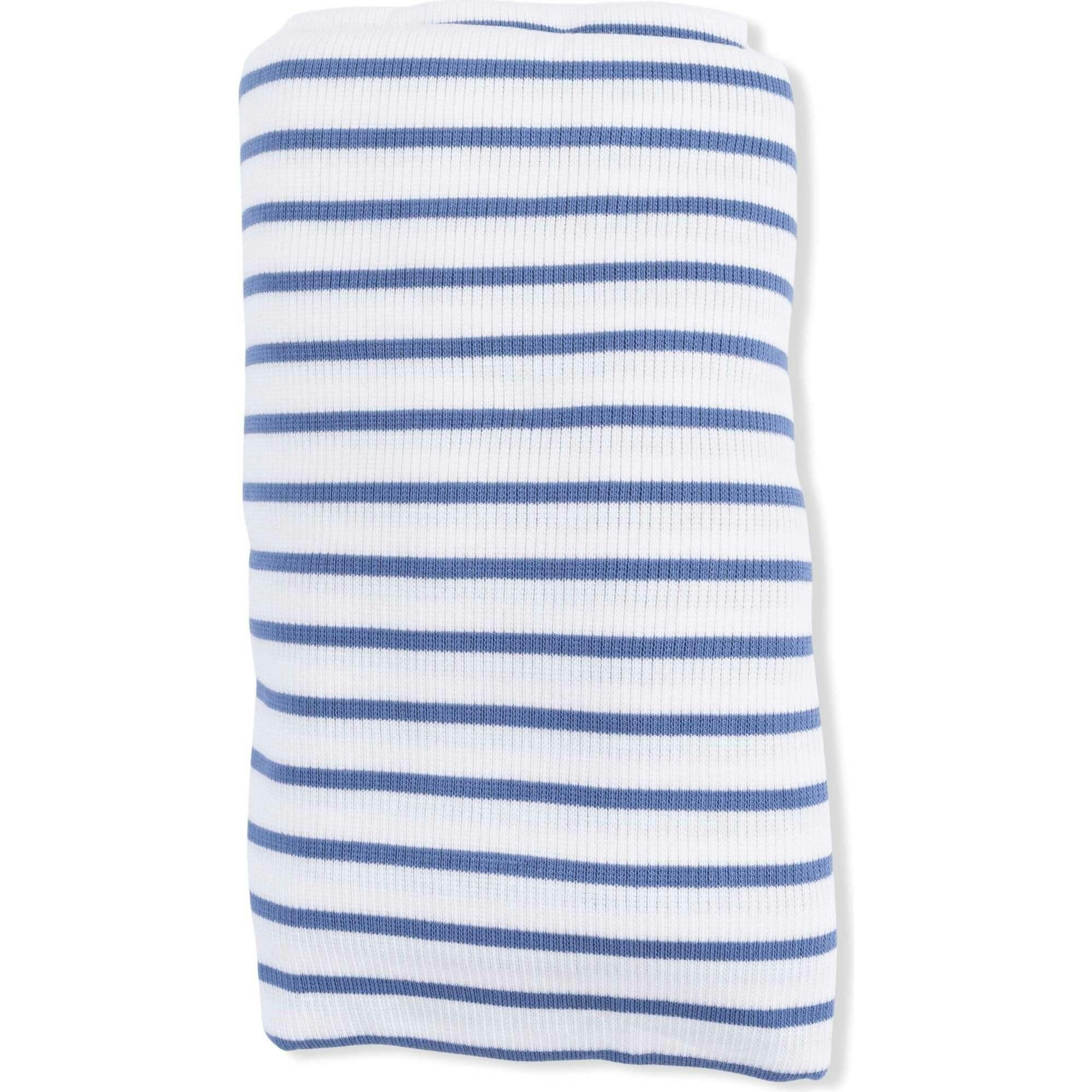 Navy Stripe - Swaddle Blanket