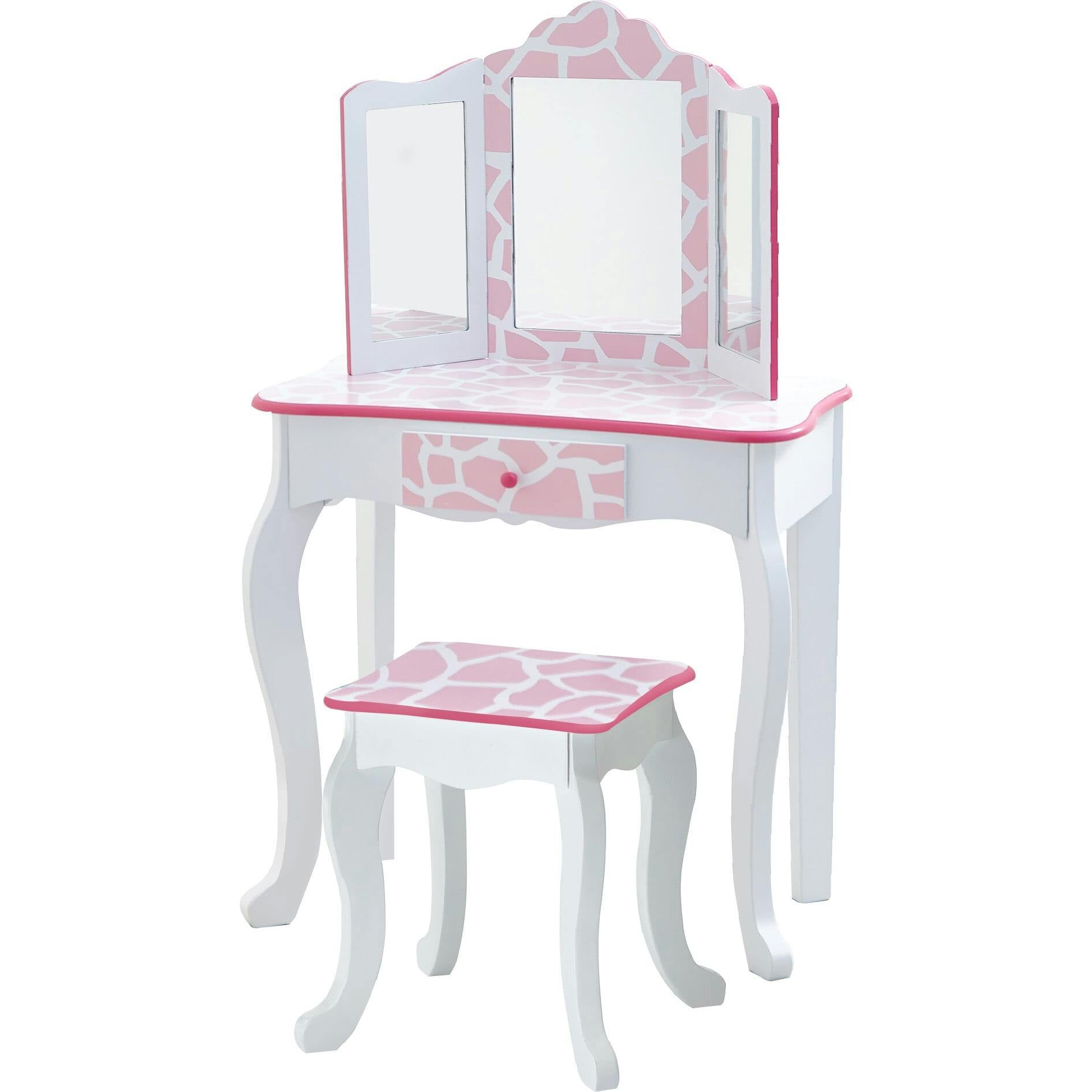 Teamson Kids Wooden Print 2-pc. Play Vanity