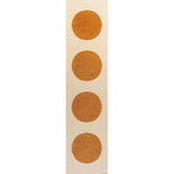 Cirkel Minimalist Geometric Dot Machine-Washable Area Rug, Orange