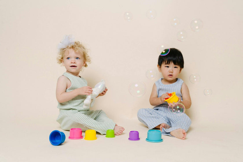 Jio Stripe Tank & Pull-on Set - Sky Blue