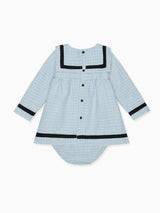 Dusty Blue Lucinda Baby Girl Set