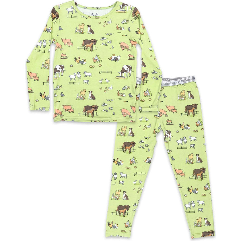 Farm Animals Bamboo Kids Pajamas