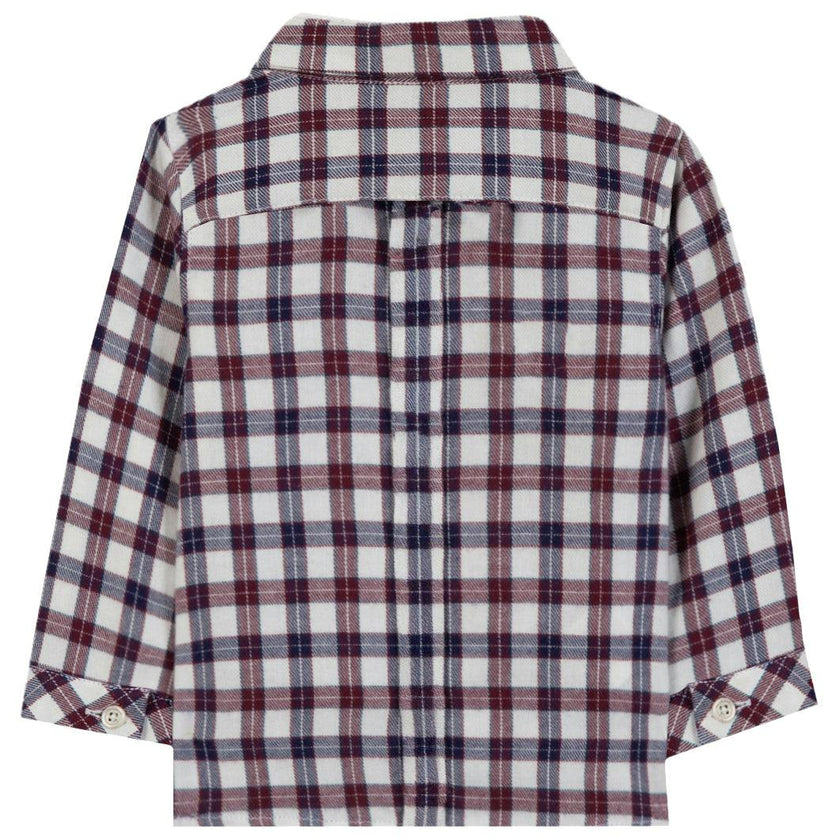 TARTINE ET CHOCOLAT Bordeaux Baby Shirt - Nacre