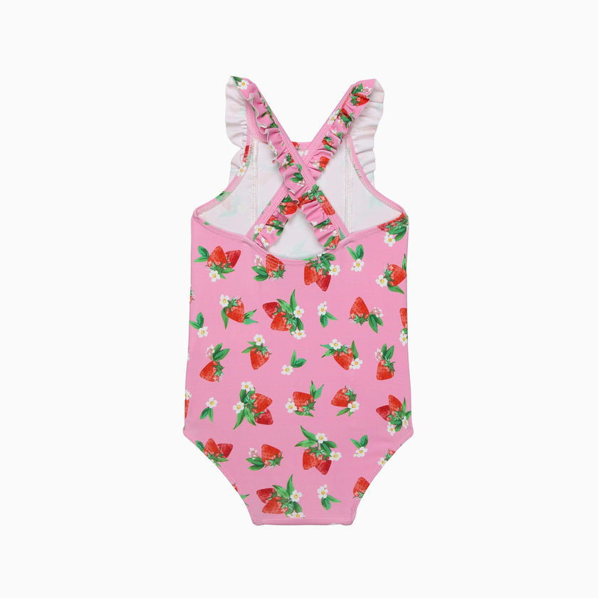 Baby Frill Swimsuit in Strawberry