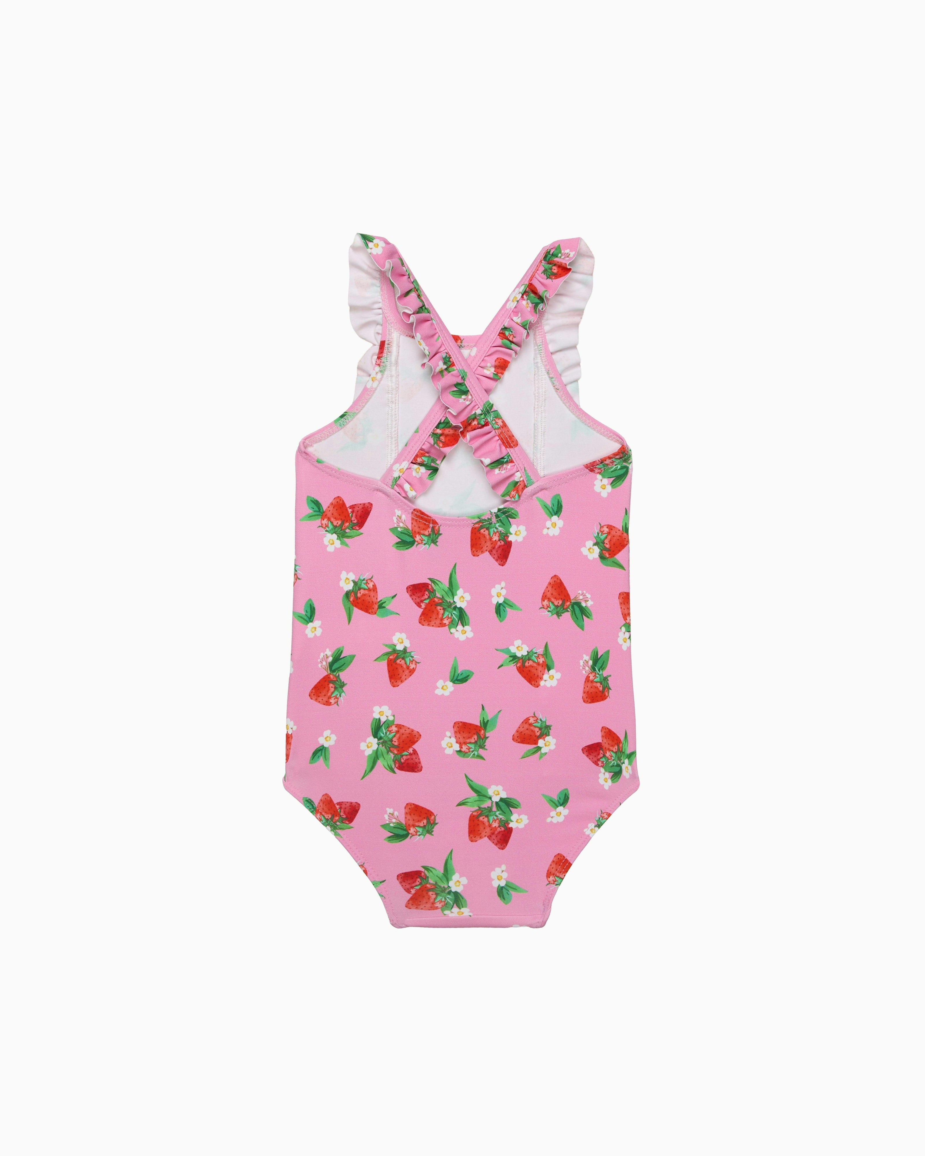 Baby Frill Swimsuit in Strawberry