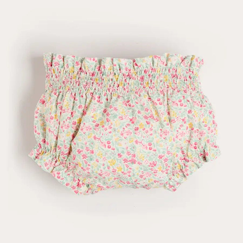 Adelaide Floral Bow Detail Bloomers in Pink (1mth-2yrs)