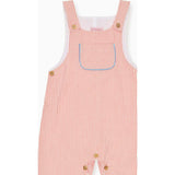 Red Stripe Coroza Baby Dungarees