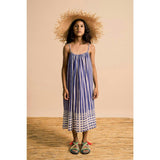 BALI STRIPED DRESS BLUE & WHITE