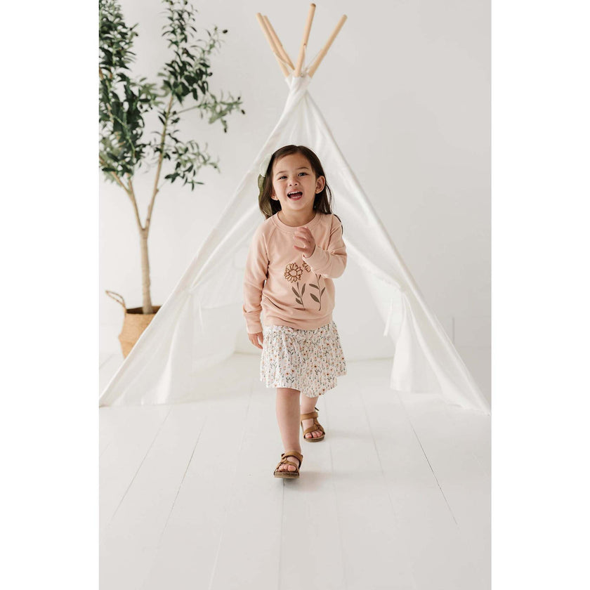 Raglan Sweatshirt Teepee in Toffee