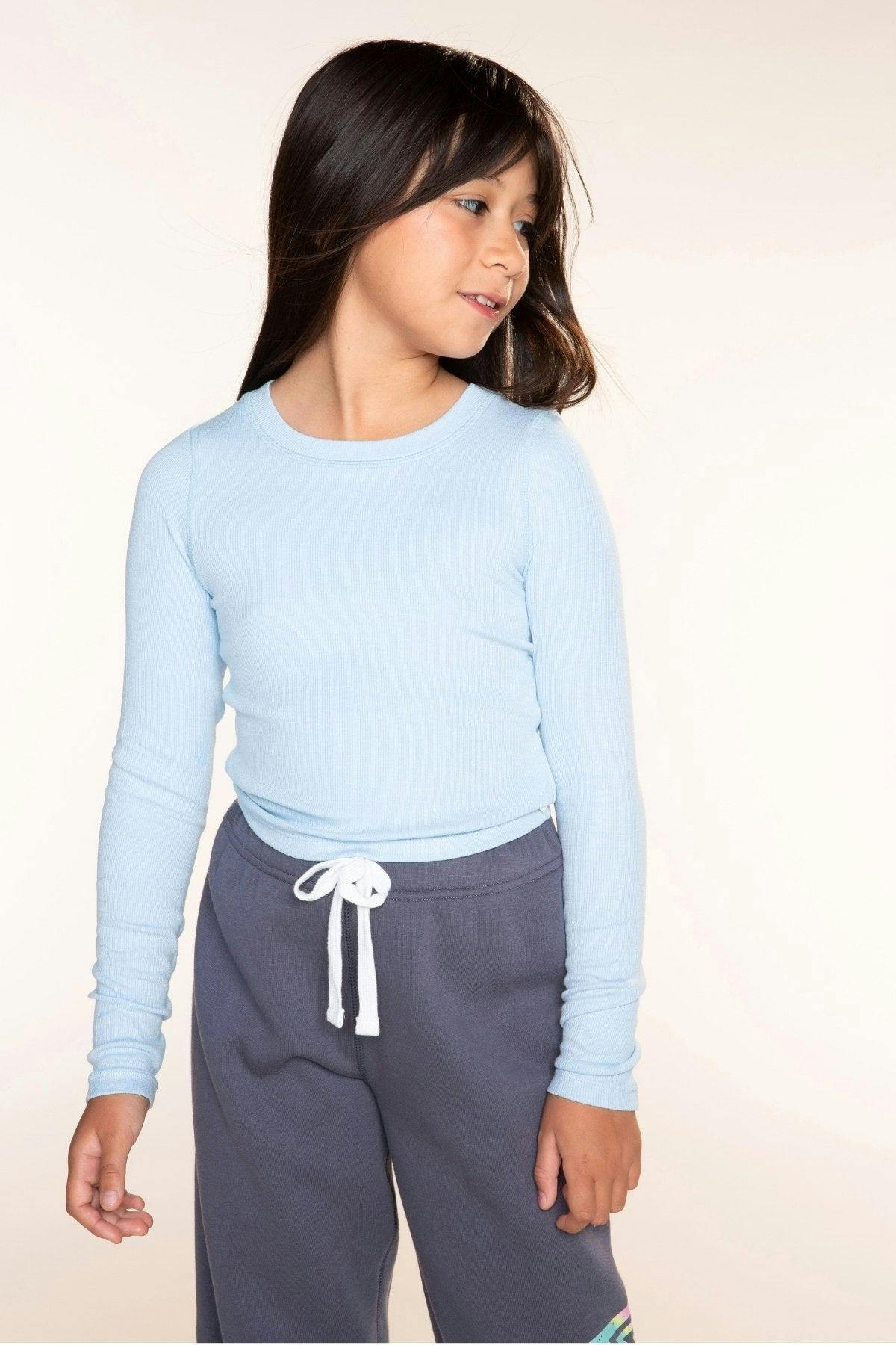 Ultra-Soft Ribbed Long Sleeve Fitted Tee