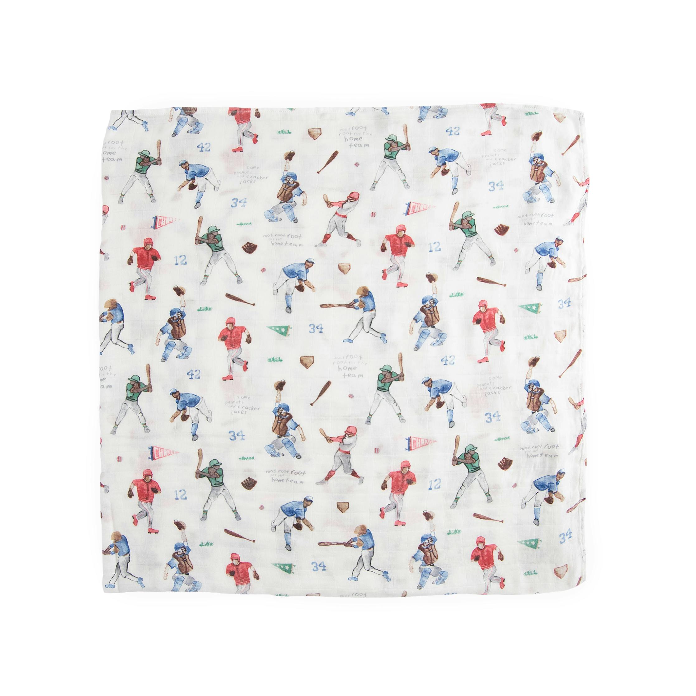 Deluxe Muslin Swaddle Blanket 2 Pack - Home Run 2
