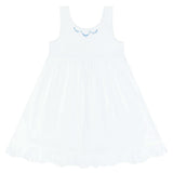 girls shell white simple dress