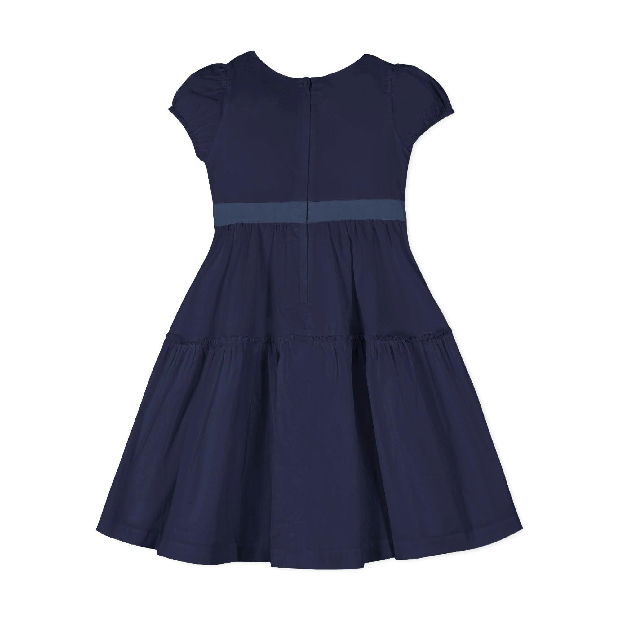 Organic Puff Sleeve Tiered Party Dress