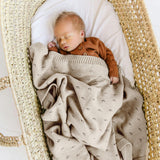 Organic Cotton Pointelle Baby Blanket