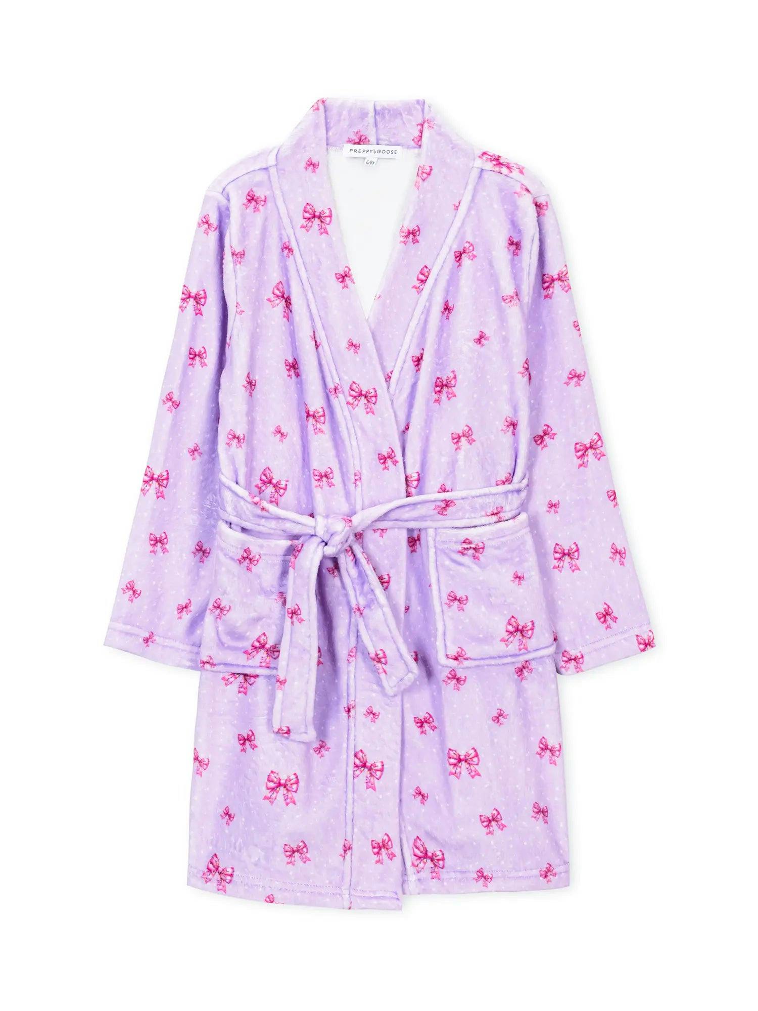 Bows Plush Robe