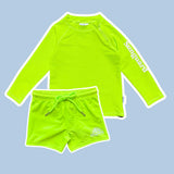 Kids Neon Long Sleeve UPF 50+ Rashguard Top