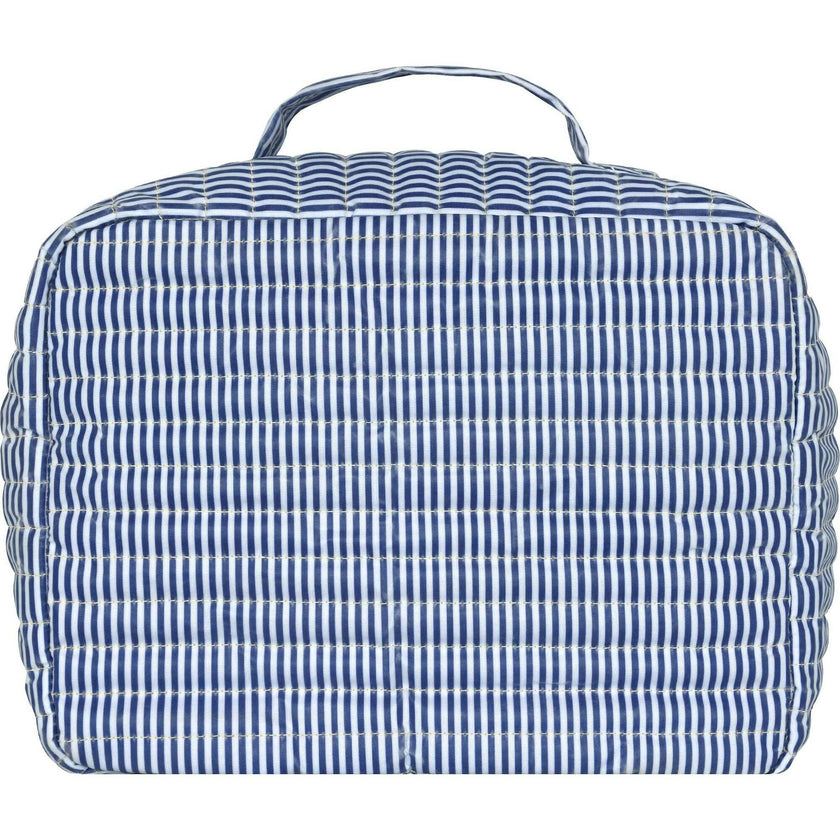 Navy Stripe Coated Lunchbox